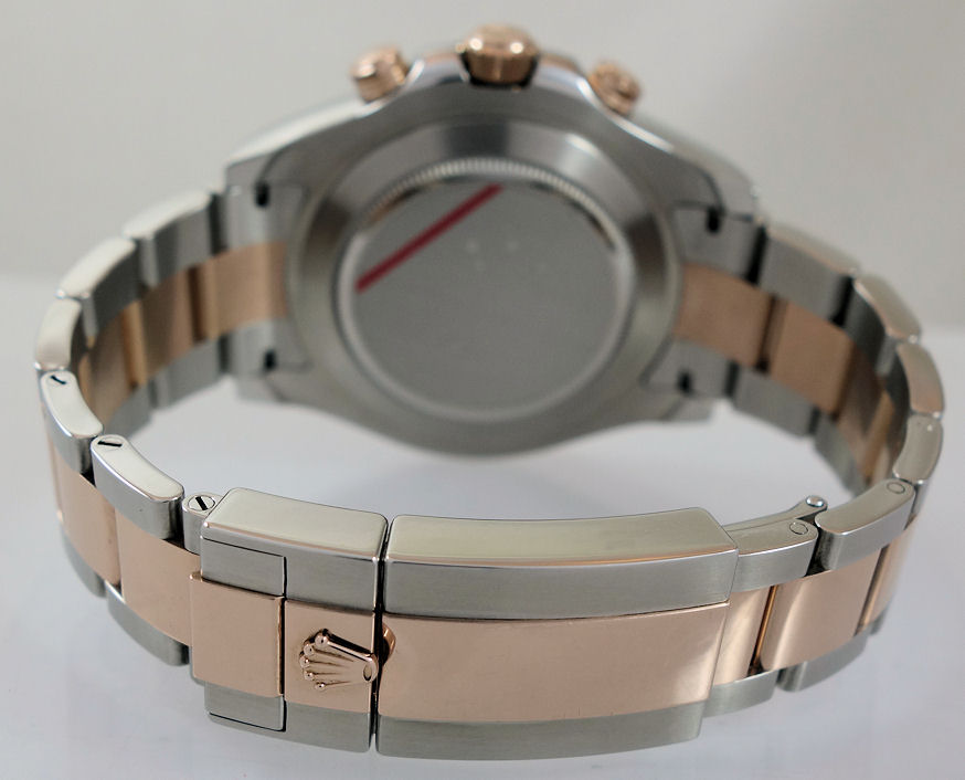 DSC00136 Rolex Yacht-Master II 18k Everose Gold & Steel 116681 Full Set Box & Card