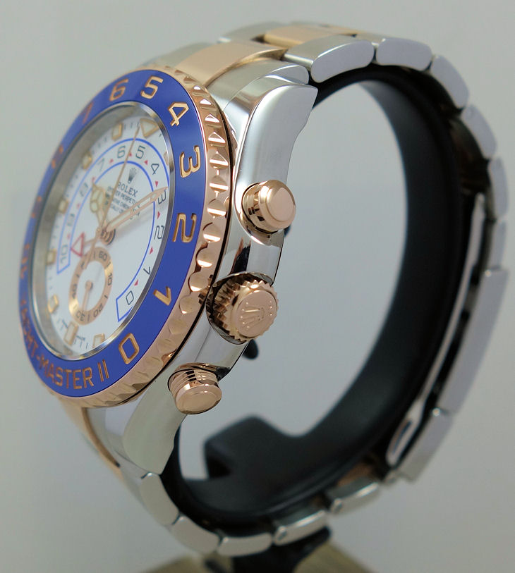 DSC00147 Rolex Yacht-Master II 18k Everose Gold & Steel 116681 Full Set Box & Card