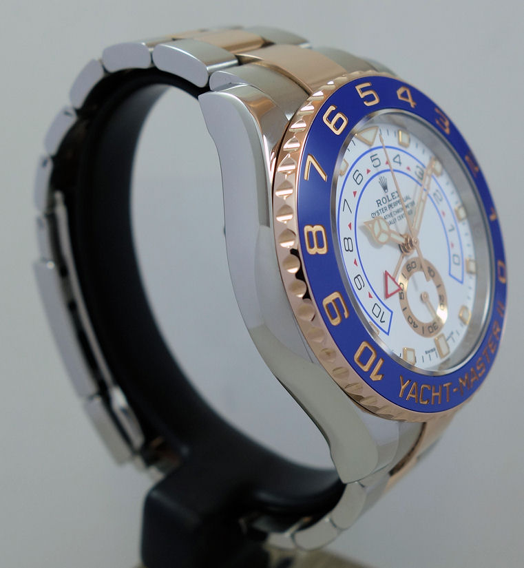 DSC00149 Rolex Yacht-Master II 18k Everose Gold & Steel 116681 Full Set Box & Card