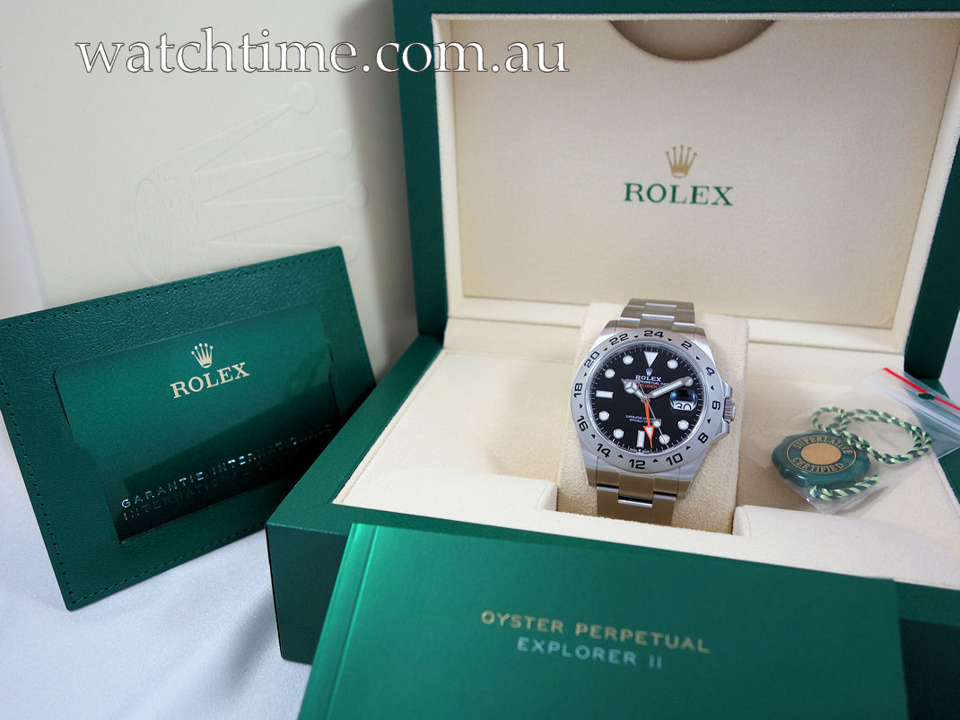 DSC00281 Rolex Explorer II Black dial 226570 MARCH 2025 Box & Card *LIKE NEW*