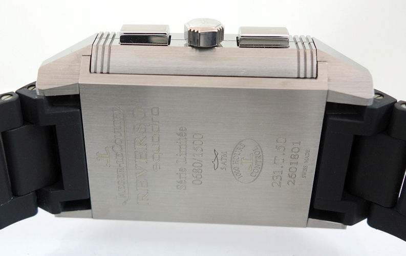 DSC09862 JAEGER LECOULTRE Reverso Squadra World Chronograph XL Titanium & Rubber Q702T670