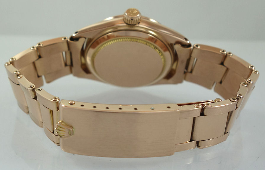 DSC09980 18ct Rose-Gold ROLEX OysterDate Midsize ref 6627 c 1952