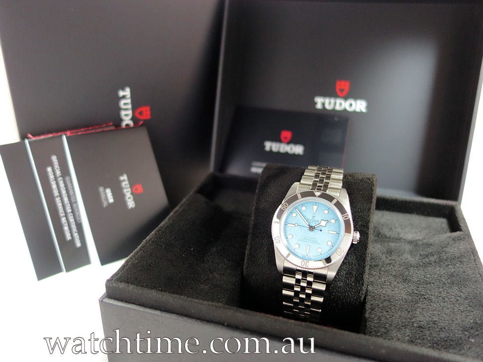 DSC09990 TUDOR Black Bay 54 79000 BLUE-LAGOON Dial 2025 Full-set!!