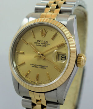 Rolex Datejust 18k & Steel 68273 Midsize Box & Papers