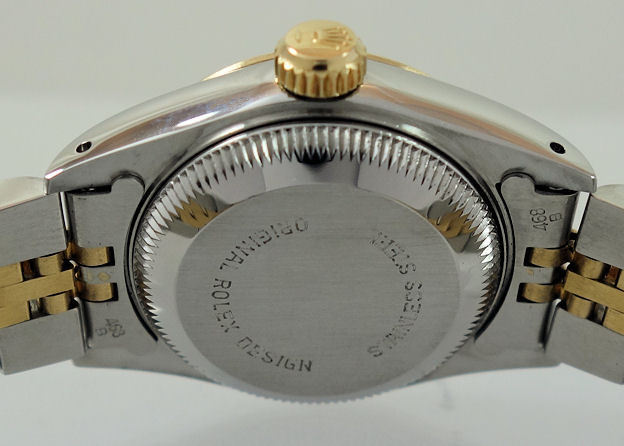 DSC00613 Rolex Lady OysterDate 18k & Steel 69173