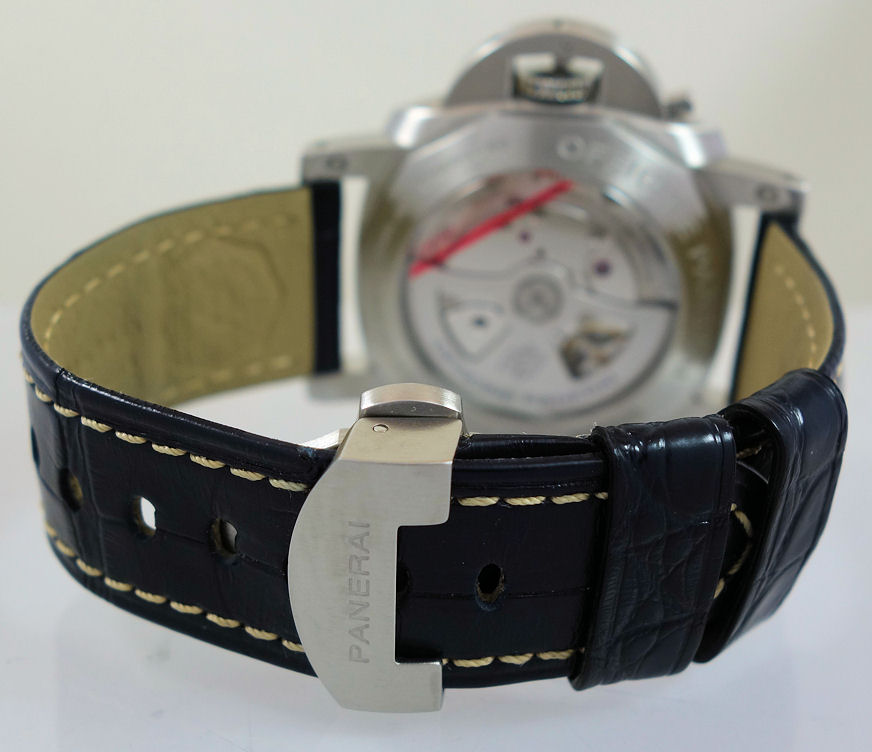 DSC00806 PANERAI Luminor 1950 44mm PAM00986 3 Days GMT, 10 Days Power Reserve Full Set!