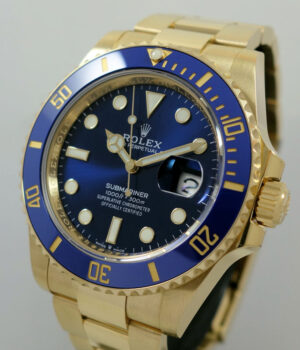 Rolex Submariner Yellow-Gold 41mm Blue-dial 126618LB  Box & Card 2022