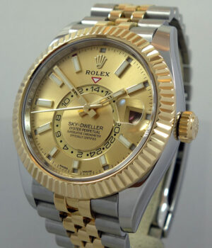 Rolex Sky-Dweller 18k & Steel Jubilee Bracelet 326933 Box & Card