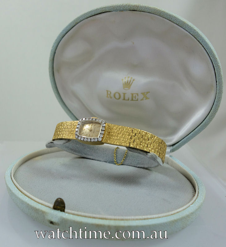 DSC01247 1950s Ladies ROLEX 18k Yellow-Gold & Diamonds