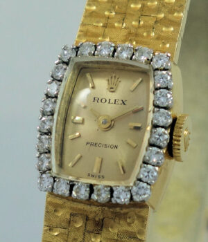 1950s Ladies ROLEX 18k Yellow-Gold & Diamonds