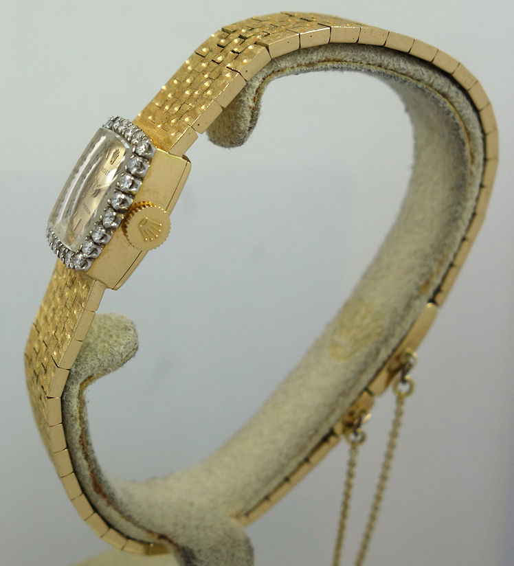 DSC01374 1950s Ladies ROLEX 18k Yellow-Gold & Diamonds