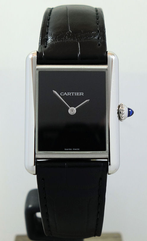 DSC01397 CARTIER Must Tank Steel, Black dial WSTA0072 Card c 2022