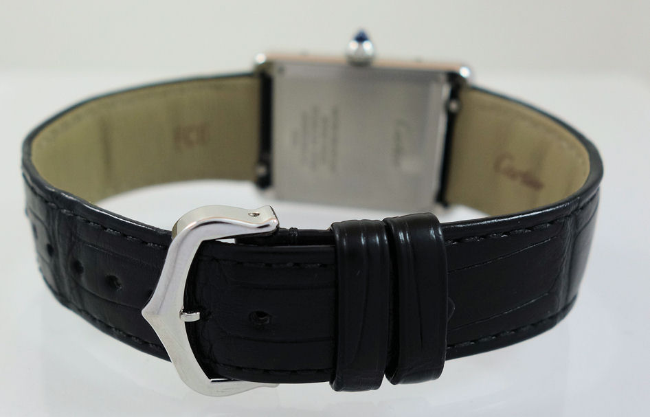 DSC01405 CARTIER Must Tank Steel, Black dial WSTA0072 Card c 2022