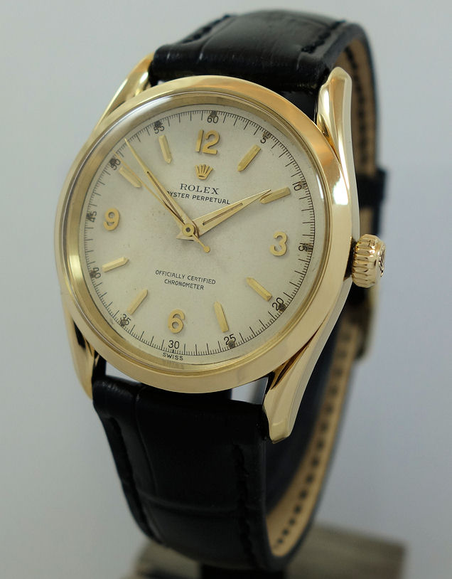 DSC01455 Rolex Oyster Perpetual Bombay 6290 18k Gold c 1963