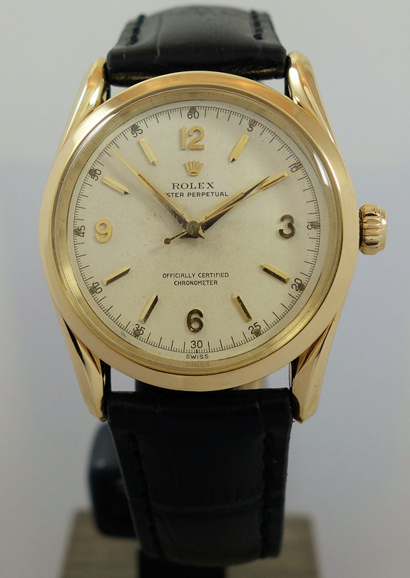 DSC01457 Rolex Oyster Perpetual Bombay 6290 18k Gold c 1963