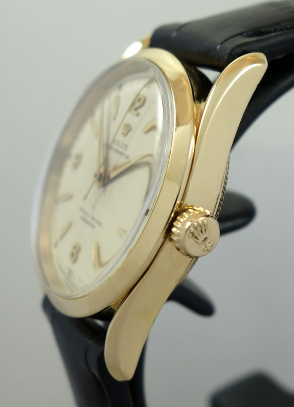DSC01460 Rolex Oyster Perpetual Bombay 6290 18k Gold c 1963