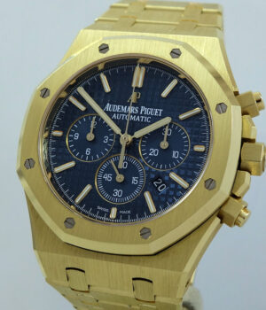 Audemars Piguet ROYAL OAK Chronograph 18k GOLD 41mm Blue-Dial
