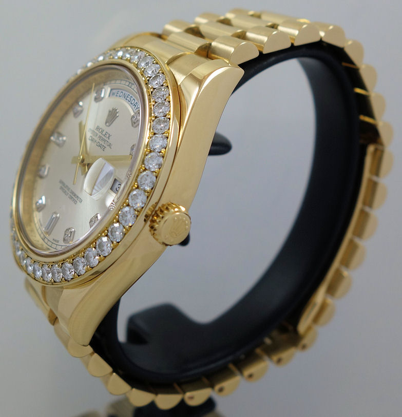 DSC01859 Rolex Day-Date II 41mm 18k Yellow-Gold, Diamonds 218238