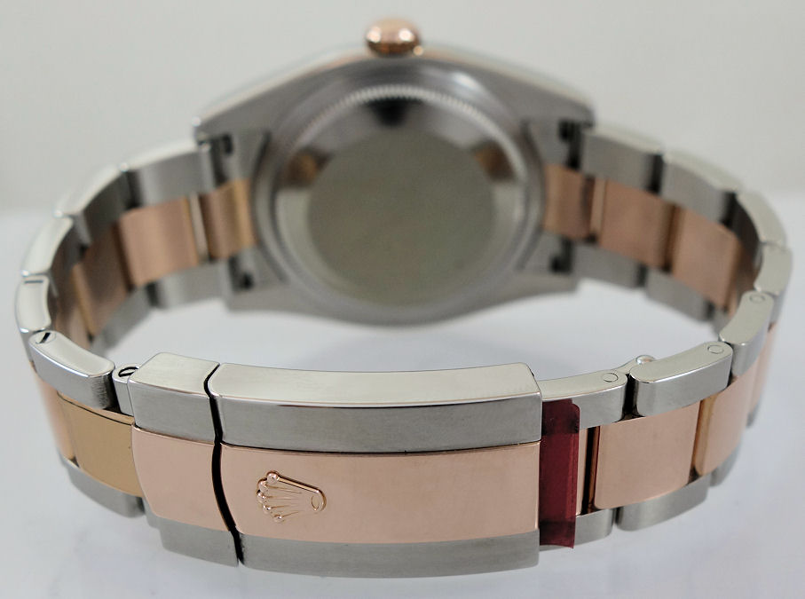 DSC01878 Rolex Datejust 36 Everose & Steel 116201 with Rose Diamond-dial Box & Card