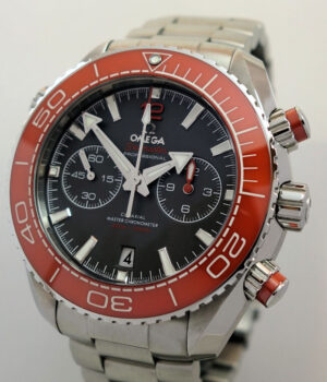 Omega Seamaster 600m Planet Ocean Chronograph Orange bezel 215.30.46.51.99.001 *LIKE NEW*