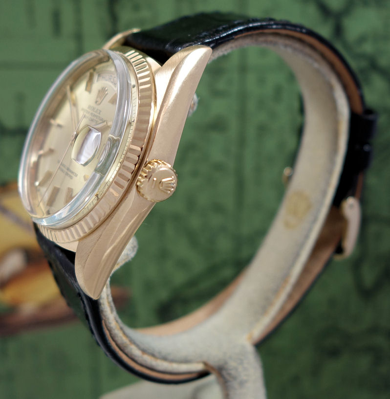 DSC02155 ROLEX 1803 President Day-Date 18k Gold 1975 with Box & Papers!