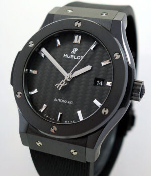 HUBLOT Classic Fusion BLACK MAGIC 42mm Black-Ceramic Carbon-fibre dial 542.CM.1770.RX