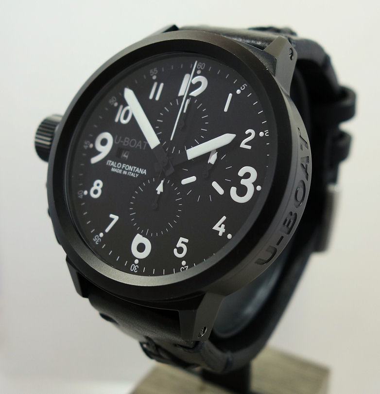 DSC02467 U-Boat Flightdeck Chronograph 50mm Black PVD-Steel 6121