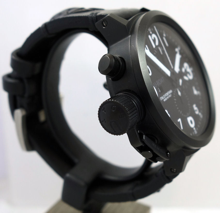 DSC02476 U-Boat Flightdeck Chronograph 50mm Black PVD-Steel 6121