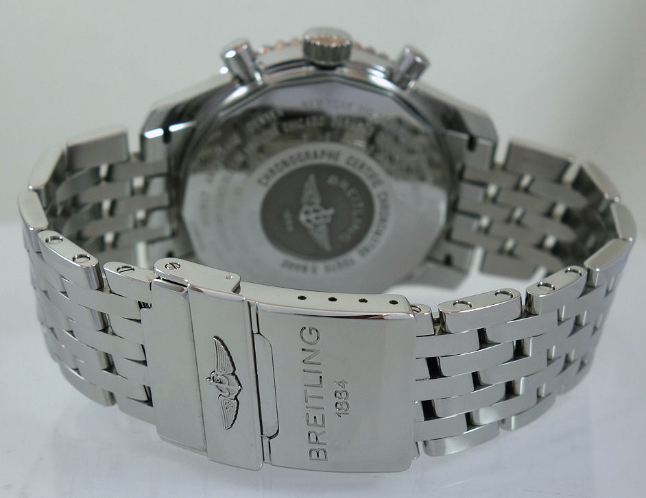 DSC02704 BREITLING NAVITIMER WORLD GMT CHRONO A24322 Silver-dial 46mm