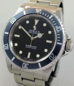 Rolex Submariner 14060M Non-Date, 2 Lines with Rare GHOST BEZEL Box & Papers 2006 From Original Owner!