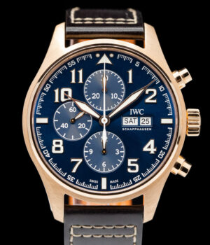 IWC 18k Gold  PETIT PRINCE Pilot Chronograph IW377721 Box & Card IWC Service *Photos Coming*