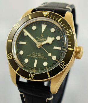 18k Gold  TUDOR Black Bay 58  Green-Dial & Bezel  79018V  B&C 2022