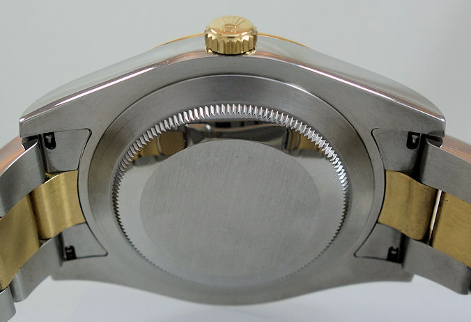 DSC03207 Rolex Datejust II 18k & Steel 41mm, Ivory Diamond-dial 116333 Box & Card