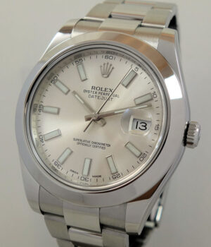Rolex Datejust II 116300 Silver dial  Box & Card 2014