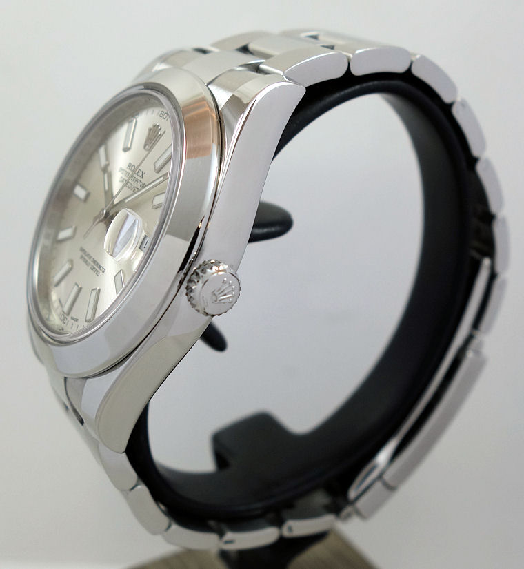 DSC03410 Rolex Datejust II 116300 Silver dial Box & Card 2014