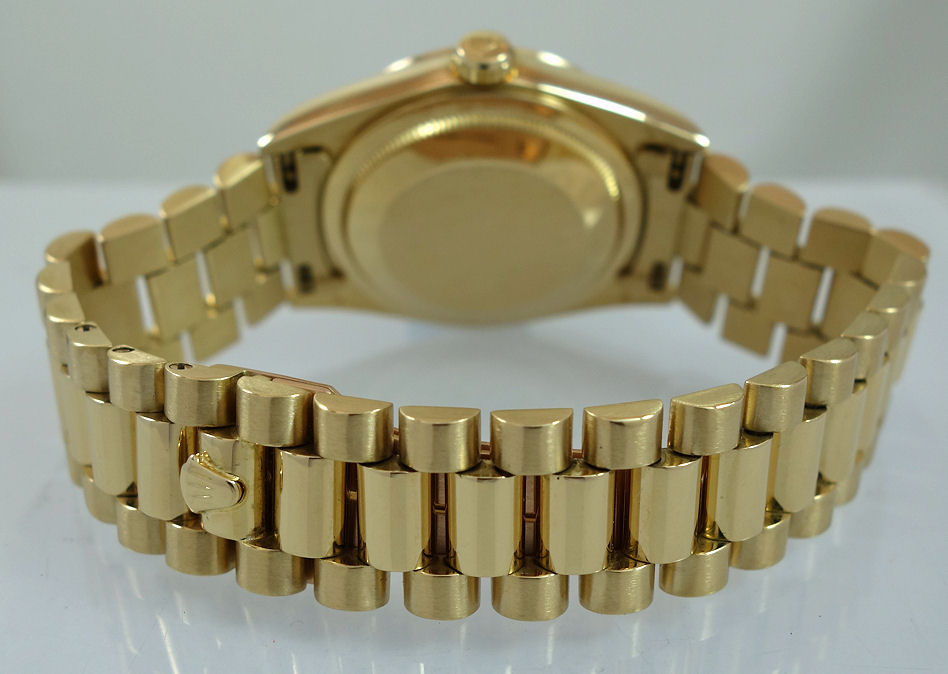 DSC03451 ROLEX President Day-Date 18238 White-Dial 1991 Box & Papers plus Rolex Service