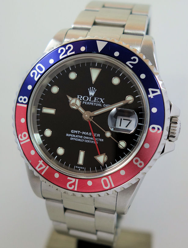 DSC03491_s ROLEX GMT MASTER "Pepsi" 16700 Box & Papers 1999
