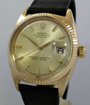 Vintage 1964 ROLEX 1601 Datejust 36mm 18k Gold, Fluted Bezel Circa 1964 From Original owner!