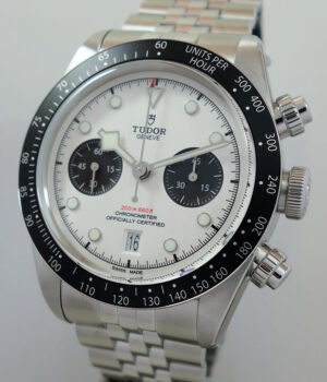 TUDOR BLACK BAY CHRONO Steel 41mm on Jubilee M79360N Full Set, As New!!