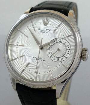 Rolex Cellini Date 18k White-Gold, Silver dial 50519