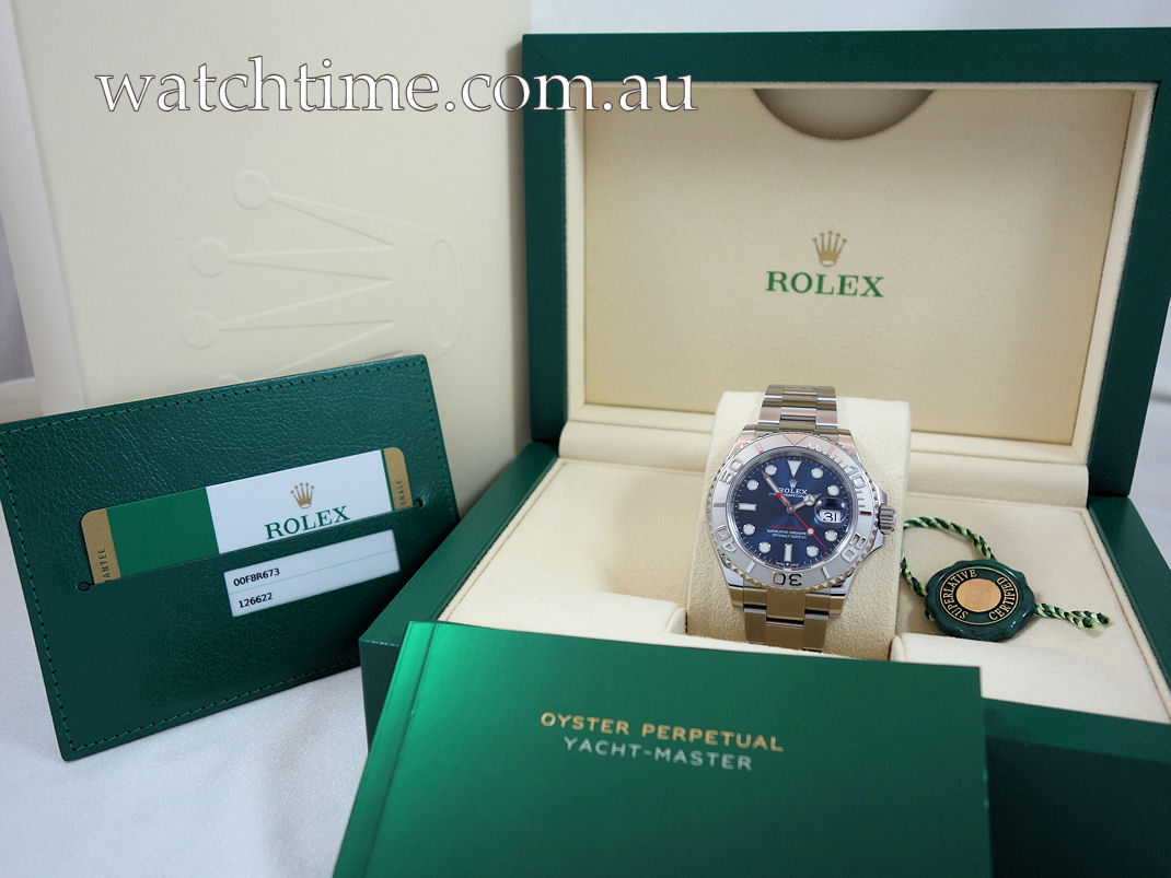 DSC04507 Rolex Yacht-Master 40 Rolesium, Blue-dial 126622 B&C 2020