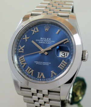 Rolex Datejust 41 Blue Roman Dial  126300  Box & Card 2024