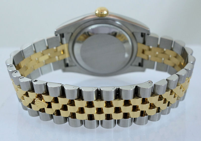 DSC04573 Rolex Datejust 18k & Steel 36mm Jubilee bracelet & Fluted bezel 116233 Box & Card