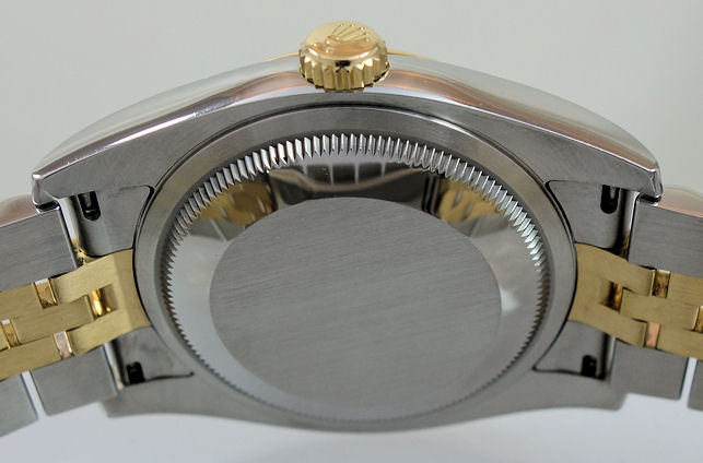 DSC04574 Rolex Datejust 18k & Steel 36mm Jubilee bracelet & Fluted bezel 116233 Box & Card