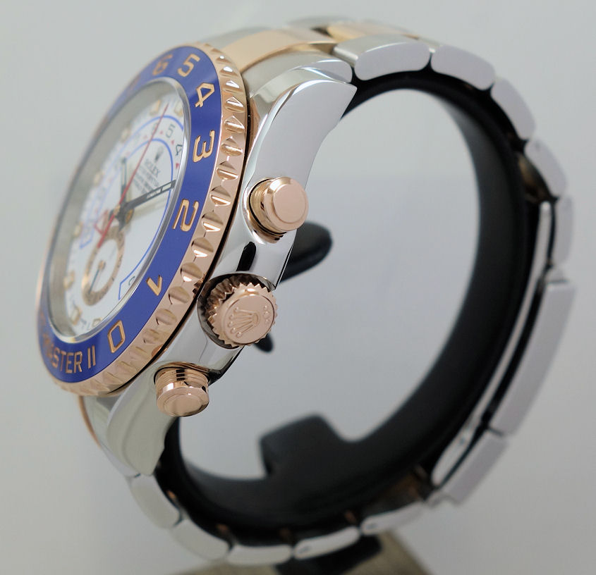 DSC04618 Rolex Yachtmaster II 18k Everose Gold & Steel 116681