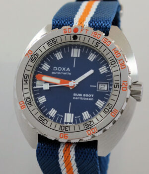 DOXA SUB 300T Caribbean-Blue dial 879.10.201.01 Steel 42.5mm