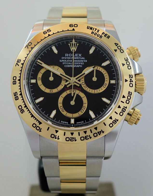 DSC04754 Rolex Daytona 18k & Steel, Black Dial 126503 Box & Card Sep 2025