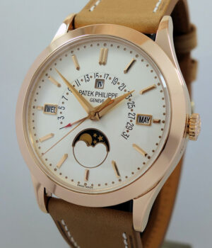 PATEK PHILIPPE 5496R-001  Perpetual Calendar Retrograde Moonphases 18k Rose-Gold   Box & Papers