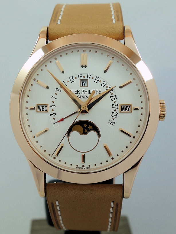 DSC05234 PATEK PHILIPPE 5496R-001 Perpetual Calendar Retrograde Moonphases 18k Rose-Gold Box & Papers