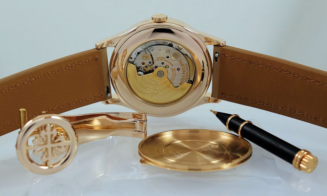 DSC05252 PATEK PHILIPPE 5496R-001 Perpetual Calendar Retrograde Moonphases 18k Rose-Gold Box & Papers
